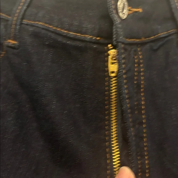 Levi's 512 Dark Indigo perfect slimming Capri SZ 10 high rise wide leg NWOT - Picture 9 of 15